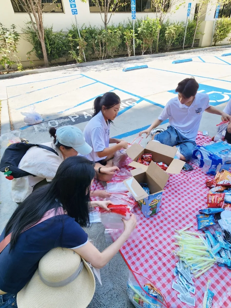 Packing snacks and care bags