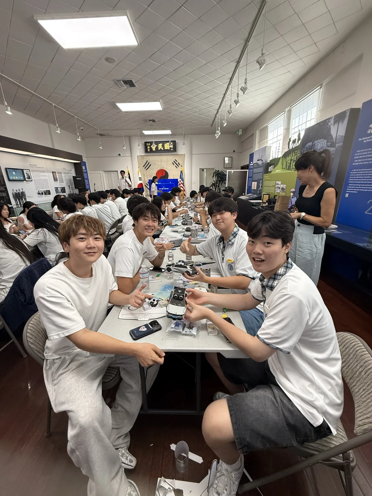 A meal together at the cultural center